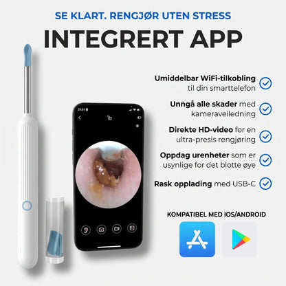 EarBuddy™ - Visuell ørerenser med HD-kamera